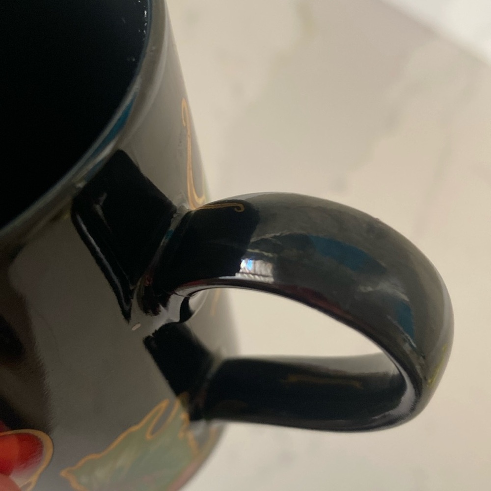 Vintage Fitz & Floyd Jungle Parrot Mugs Set of 4 FLAW - Picture 5 of 7